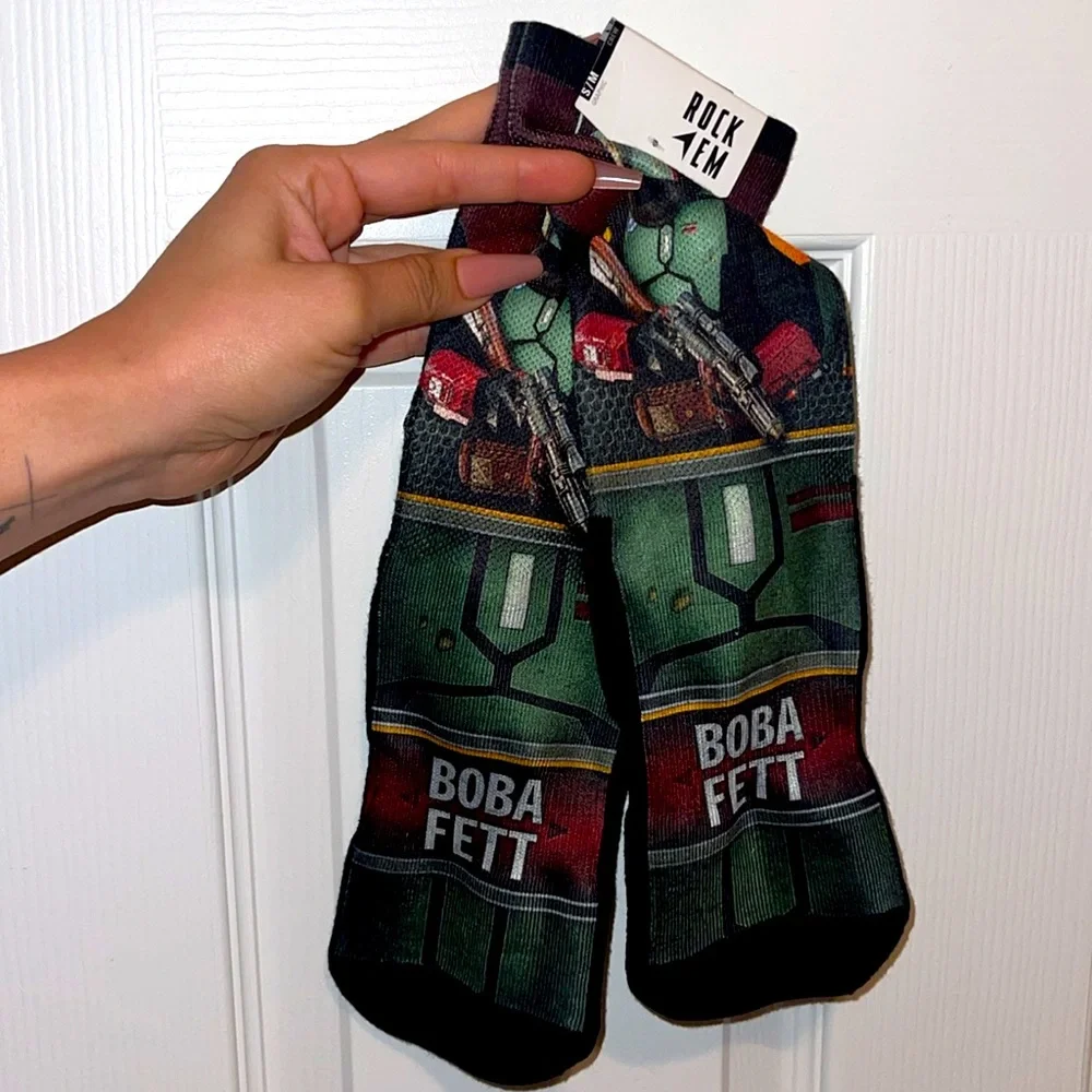 Rock Em | Star Wars Boba Fett Crew Socks